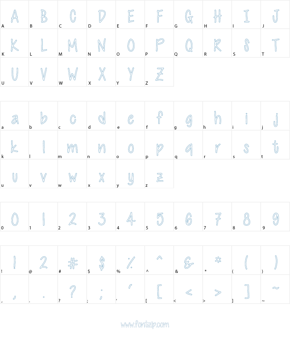 Cutie Patootie Font Character